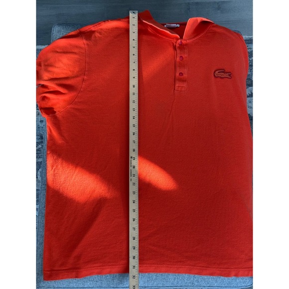 Lacoste Men Orange Short Sleeve Classic Fit Polo Shirt Size 3XL - Picture 5 of 6